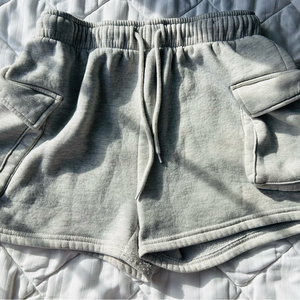 Light Gray Cargo Shorts